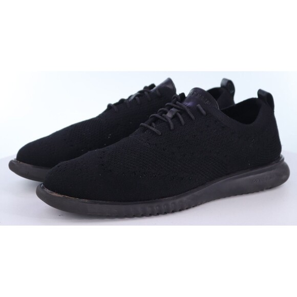 Cole Haan Zerogrand $150 Men\'s Wingitp Oxfords Shoes Sz 11 M Triple Black C28527